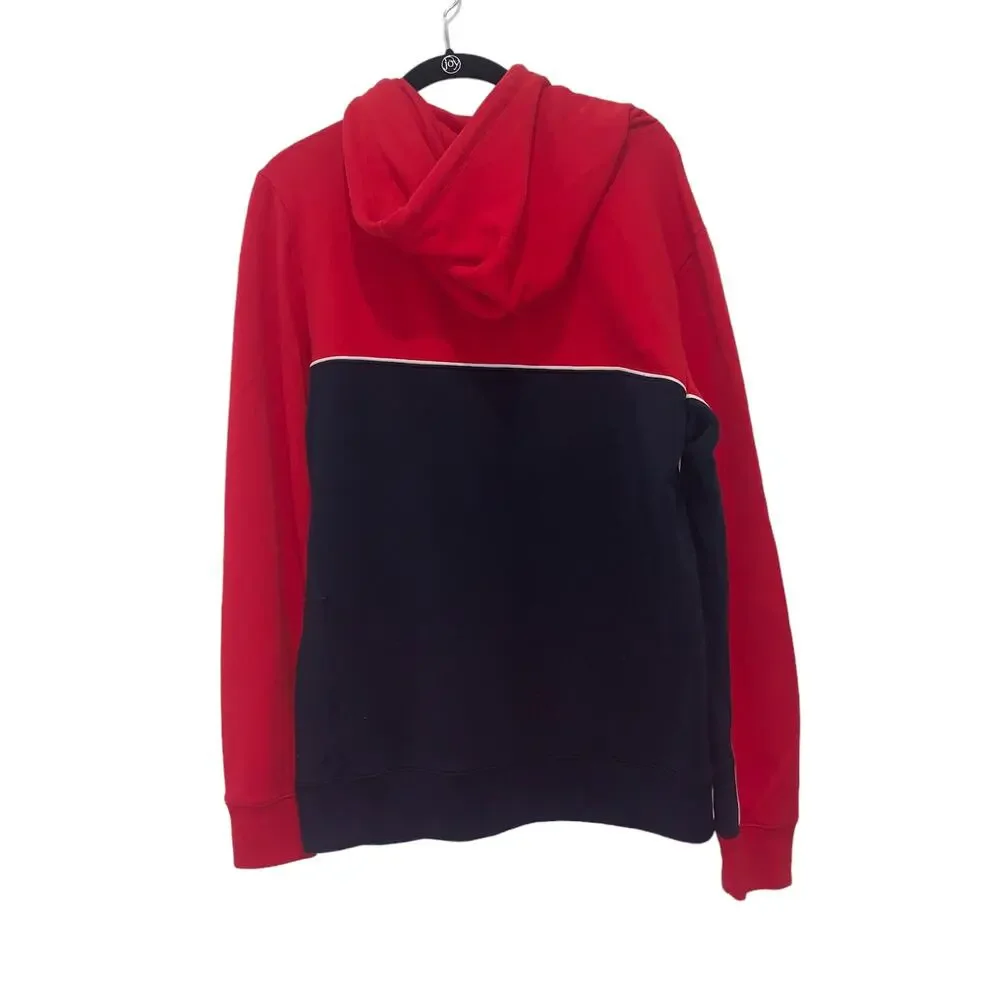 Y2K Colorblock Abercrombie & Fitch Men's Hoodie SM Preppy